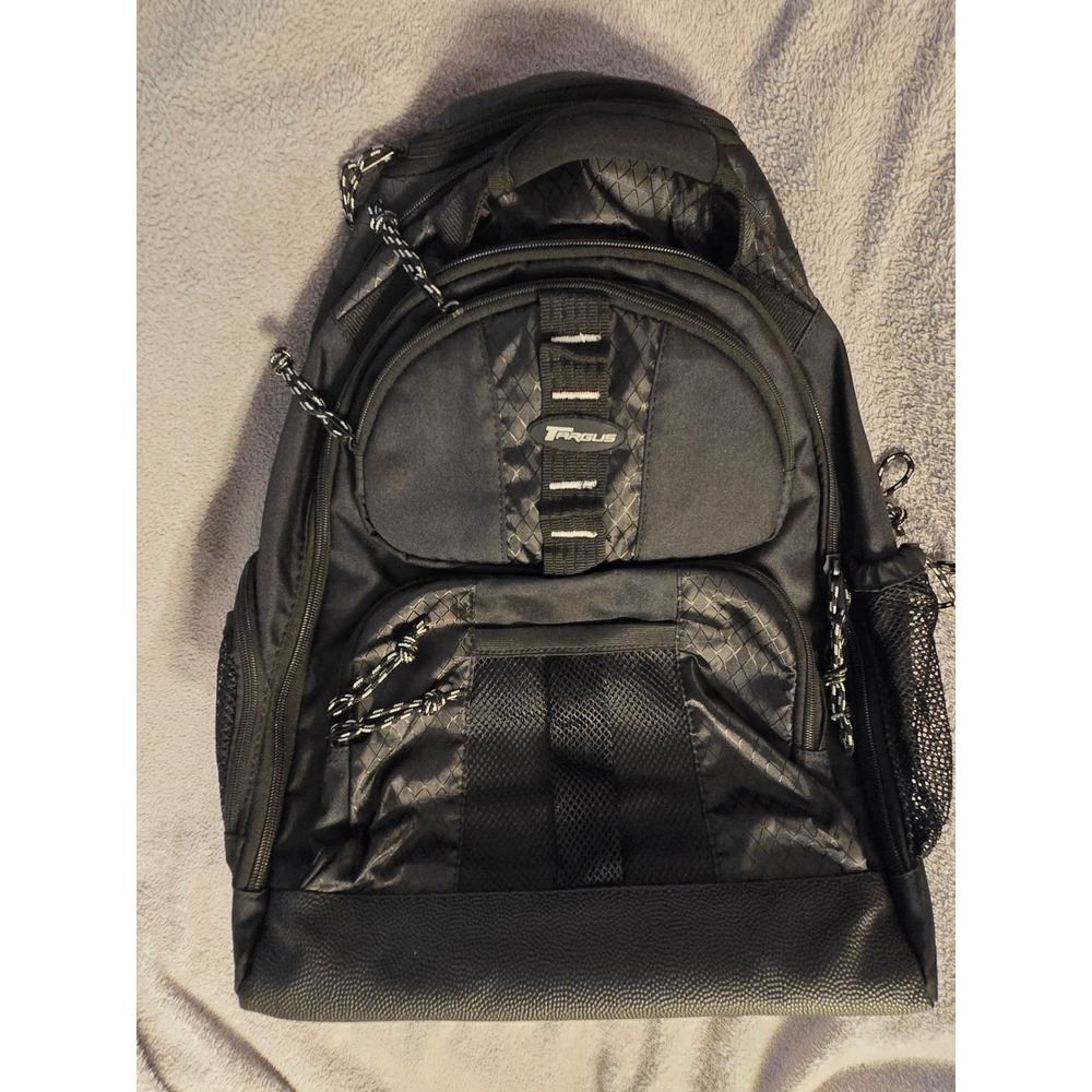 Targus Rolling Backpack Black Travel Laptop Bag Retractable Handle Wheels